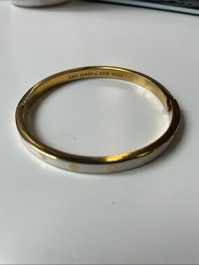 Kate Spade White Bangle Bracelet